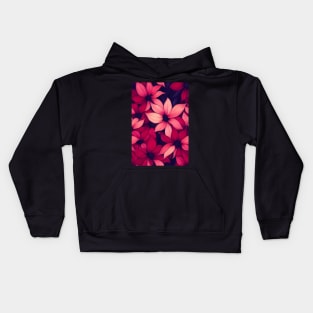 Beautiful Stylized Red Flowers, for all those who love nature #163 Kids Hoodie